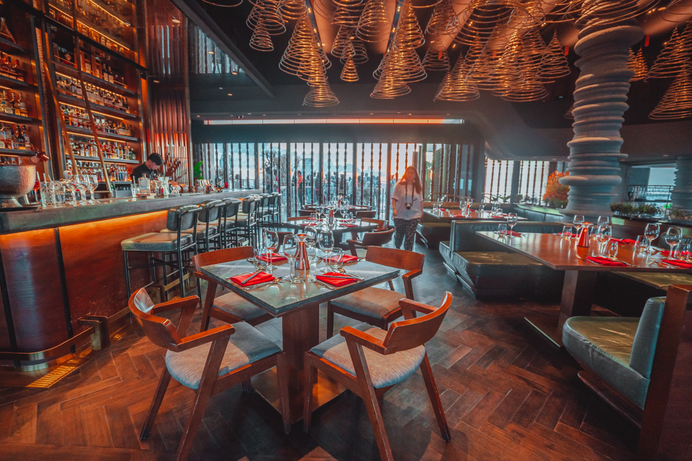 Jantar romântico em Singapura
