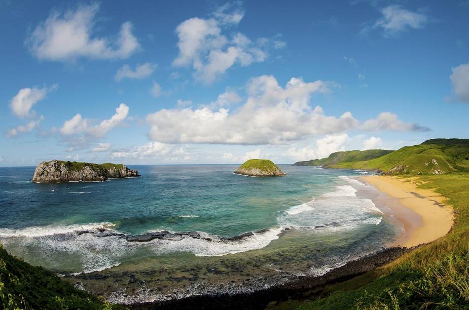 Mapa das praias de Fernando de Noronha